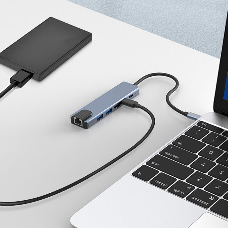 Type-C Çoğaltıcı - harici diski MacBook'a bağlarken masaüstünde kullanım