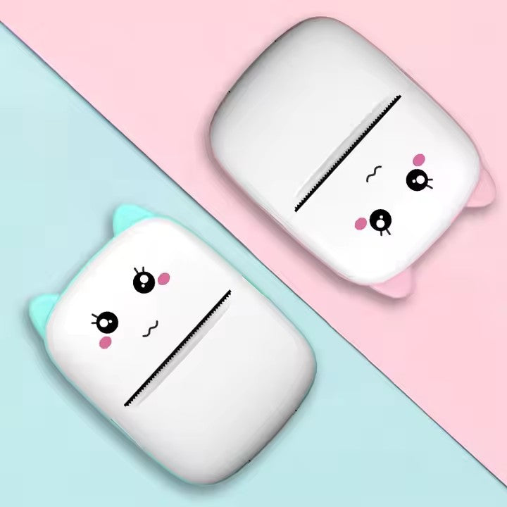 Etiket Yazıcısı - kedi kulaklı mint ve pembe termal etiket yazıcı seçenekleri