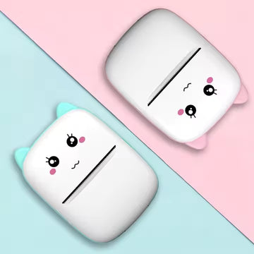 Mini Fotoğraf Yazıcı Kablosuz Etiket Yazıcı Baskı Makinesi (iOS & Android Uyumlu) Termal Printer