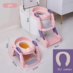 Çocuk Lazımlığı - pembe model ölçüleri ve yumuşak oturma pedi detayı
