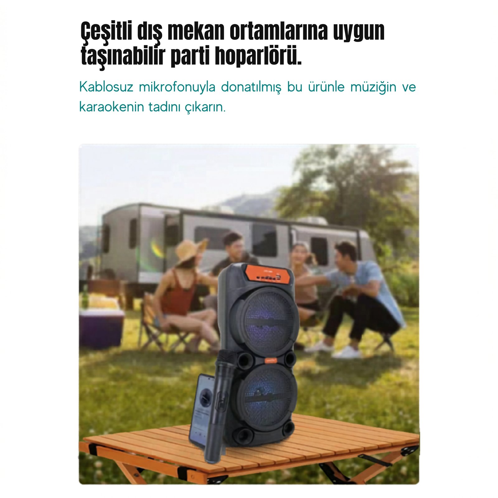 Büyük Boy Party Box Bluetooth Hoparlör