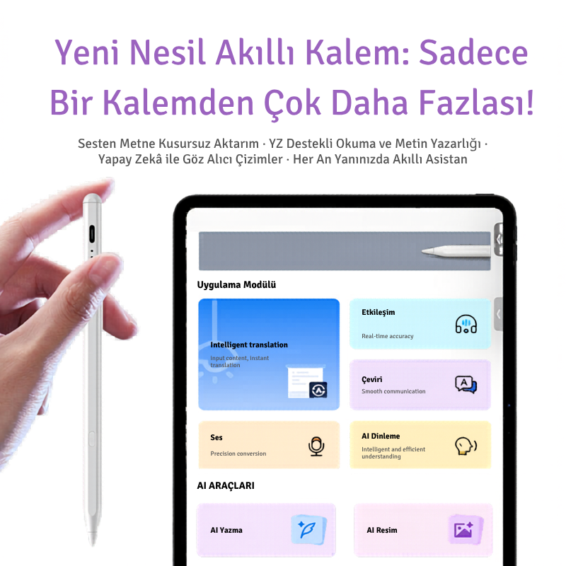 Şarjlı Dokunmatik Tablet Kalemi