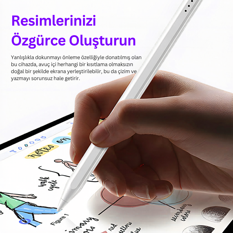 Şarjlı Dokunmatik Tablet Kalemi